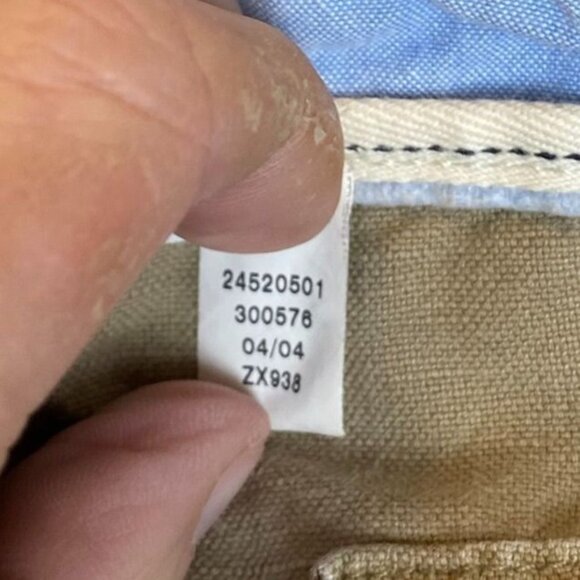 Gap Women's Pants XL Beige Casual Cotton Drawstring Pants Relaxed Fit Button Up - Picture 10 of 12